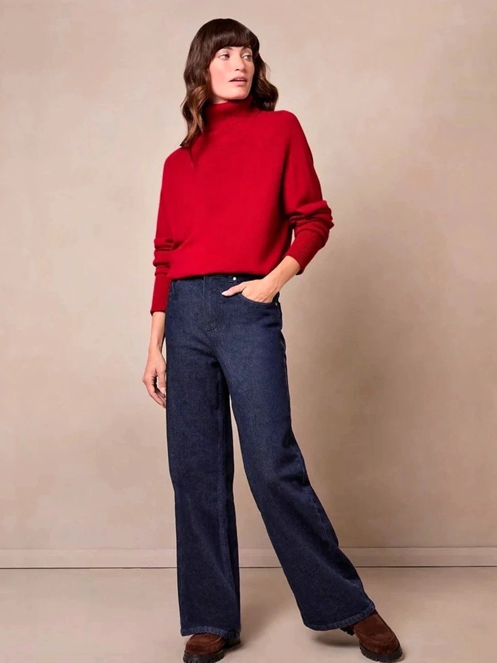 Banana Republic Red Crew Neck Sweater
